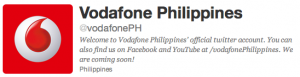 Vodaphone Philippines twitter
