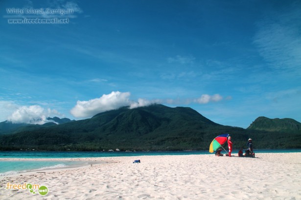White Island Camiguin with Mount Mambajao and the Old Volcano in the background