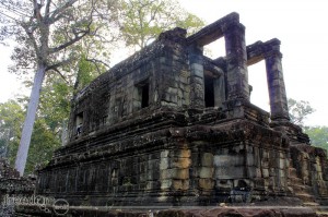 a structure inside bayon temple