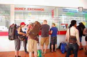 Tourist info counter and money changer