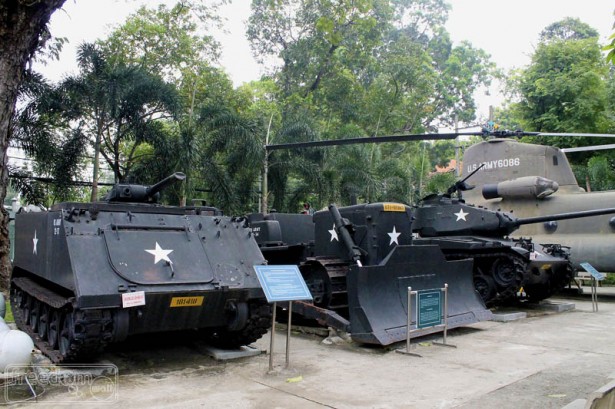 Commissioned war machines at War Remnants Museum