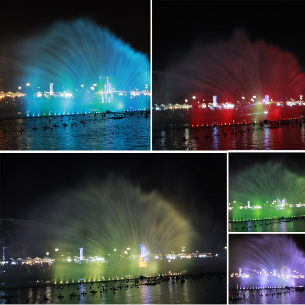 The peacock fountain of Luneta in colors
