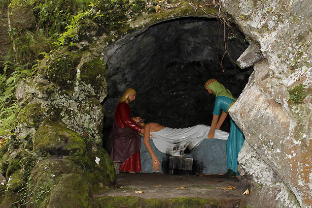 Camiguin stations of the cross: Jesus is laid in the tomb
