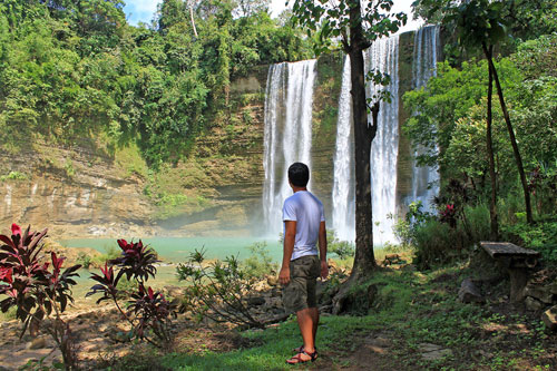 Ian Limpangog is stunned at Niludhan Falls