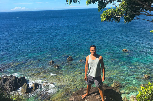 Ian Limpangog in Apo Island