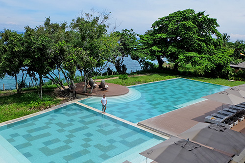 One of Amorita Resort's spacious pool