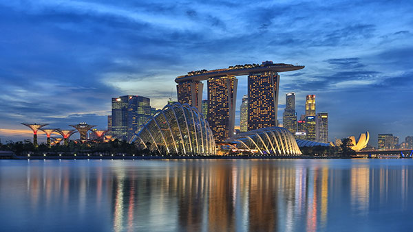 Marina Bay Sands and Gardens By The Bay Singapore