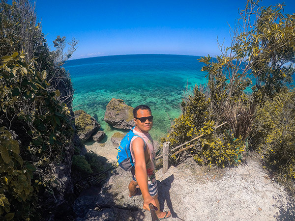 Ian Limpangog Selfie at Byaring, Kinatarcan Island