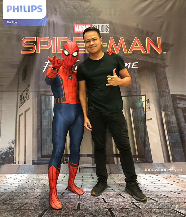 With Spidey 😁