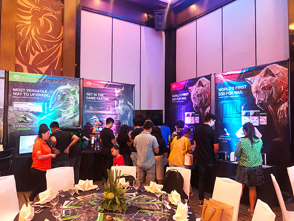 Seagate Storage Solutions booth at Seda Hotel Cebu during its launch