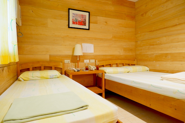 The cabana room is the resort's cheapest accommodation and it can comfortably house three individuals.
