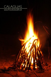 calaguas bonfire