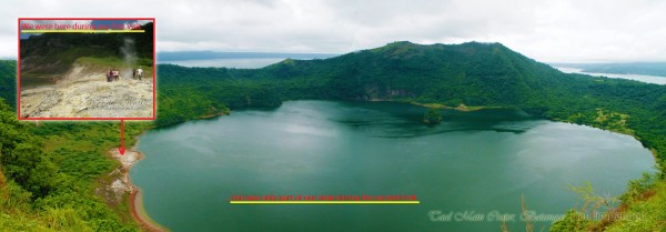 Taal Crater Trekking Trail View Comparison